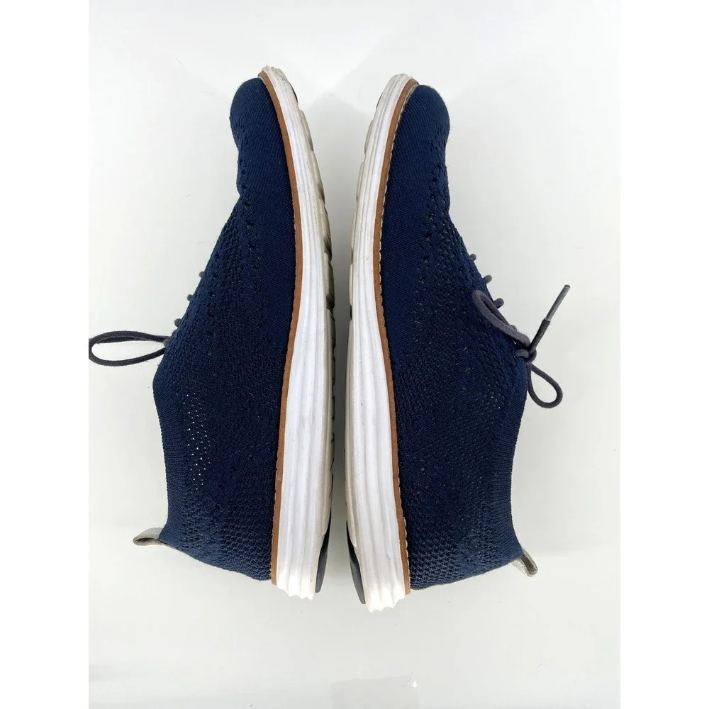 Cole‎ Haan OriginalGrand Knit Wingtip Oxford Shoes Womens 8B Blue Silver